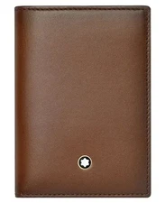 New Montblanc Meisterstück Selection Sfumato Brown Leather Business 113167