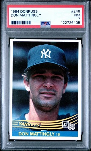 1984 DONRUSS 248 DON MATTINGLY - PSA 7