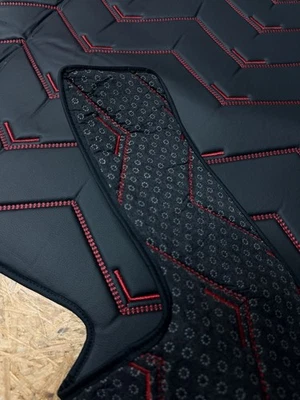 Tappetini per VOLVO FH4 FH5 AERO + BOTTONI ANTISCIVOLO pavimento in pelle camion accessori SET