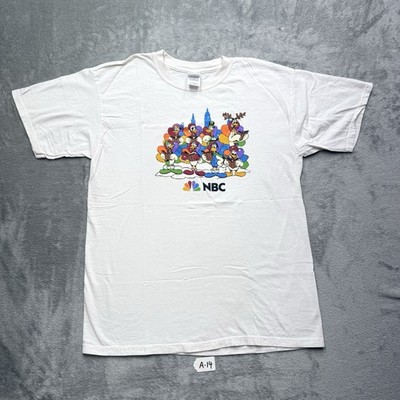 NBC Holiday Carolers Cartoon Cotton Men s Size Large White