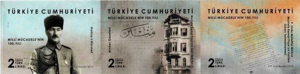 TURKEY 2019 WAR OF INDEPENDENCE ATATURK  CENTENARY OF THE NATIONAL STRUGGLE MNH - Image 4 of 4