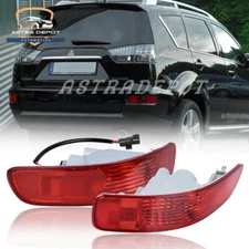 Left+Right Rear Bumper Reflector Lights For Mitsubishi Outlander 2007 08 09-2012