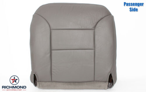 1999 Chevy Suburban 1500 2500 LT -PASSENGER Side Bottom Leather Seat Cover Gray- - Picture 1 of 13