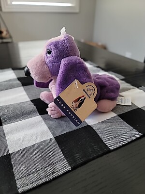 Applause Hush Puppies Bassett Hound Dog Special Edition Purple Bean Bag 7''