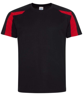AWDis Cooles KONTRAST FEUCHTIGKEITSABLEITENDES T-SHIRT - 100% Polyester Trainingsshirt - Sporttop