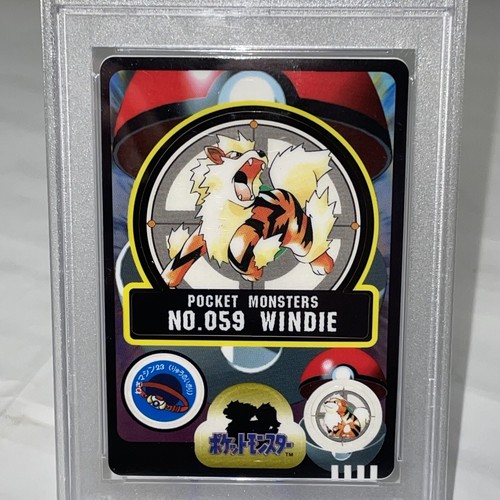1998 MONSETERS TASCABILI GIAPPONESI ARCANINE #59 PSA 6 SERIE SEALDASS N.059 WINDIE - Foto 2 di 4