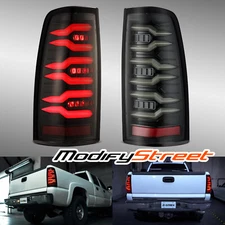 Fit 99-06 Chevrolet Silverado/GMC Sierra LUXX-Series LED Tail Lights Alpha-Black