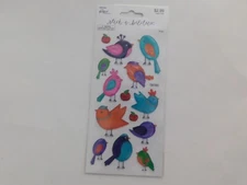The paper studio stick a bilities bird stickers 14pc