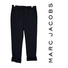 MARC BY MARC JACOBS WOMENS  BLUE COTTON TROUSER PANTS Sz S B4 jhv