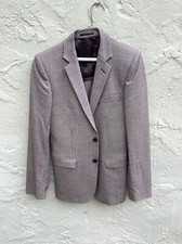 Blazer brown check pattern wool