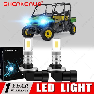 2 Blue BRIGHT LED light bulbs for JD Deere Gator XUV 560E 590E 825i 835E AXE1694