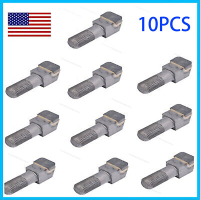 10X  Threaded Stump Grinder Teeth Fits Bradco Shaver Ashland Baumalight  ARP