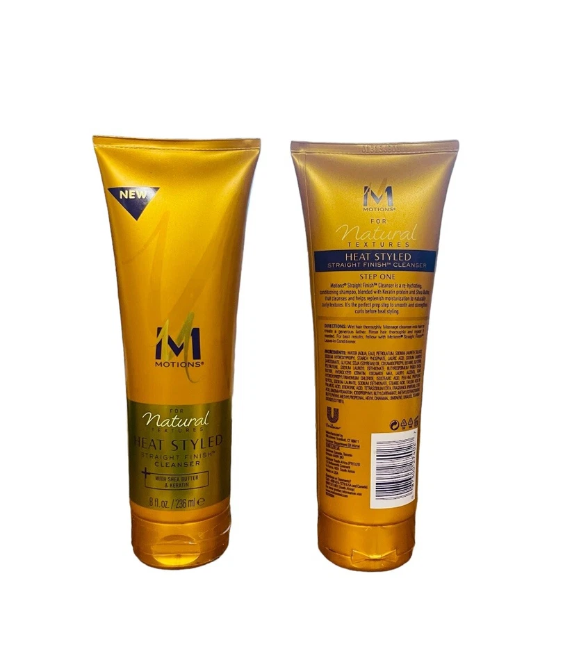 Limpiador de acabado recto con queratina Motions For Natural Textures estilo térmico Foto 2 de 2
