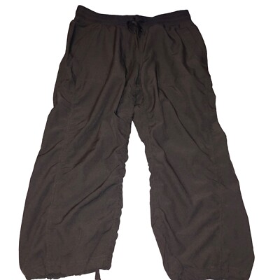 RBX Active Small Lightweight M Capri Dance Pants Black Pockets NWT