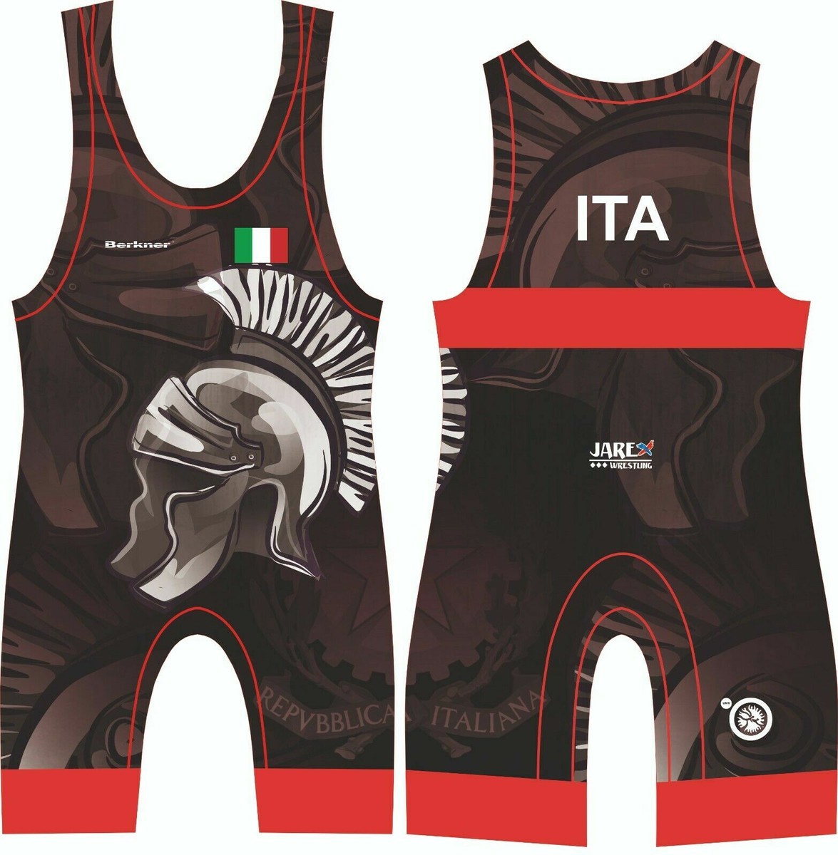 Hommes FRANCE Wrestling Singlet Suit Berkner Représentant UWW - Foto 2