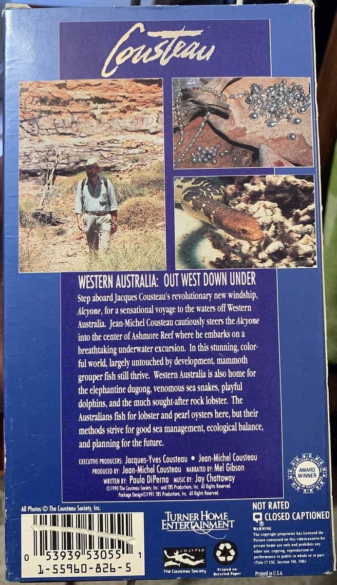Cousteau: Western Australia - Out West Down Under [VHS] Jacques