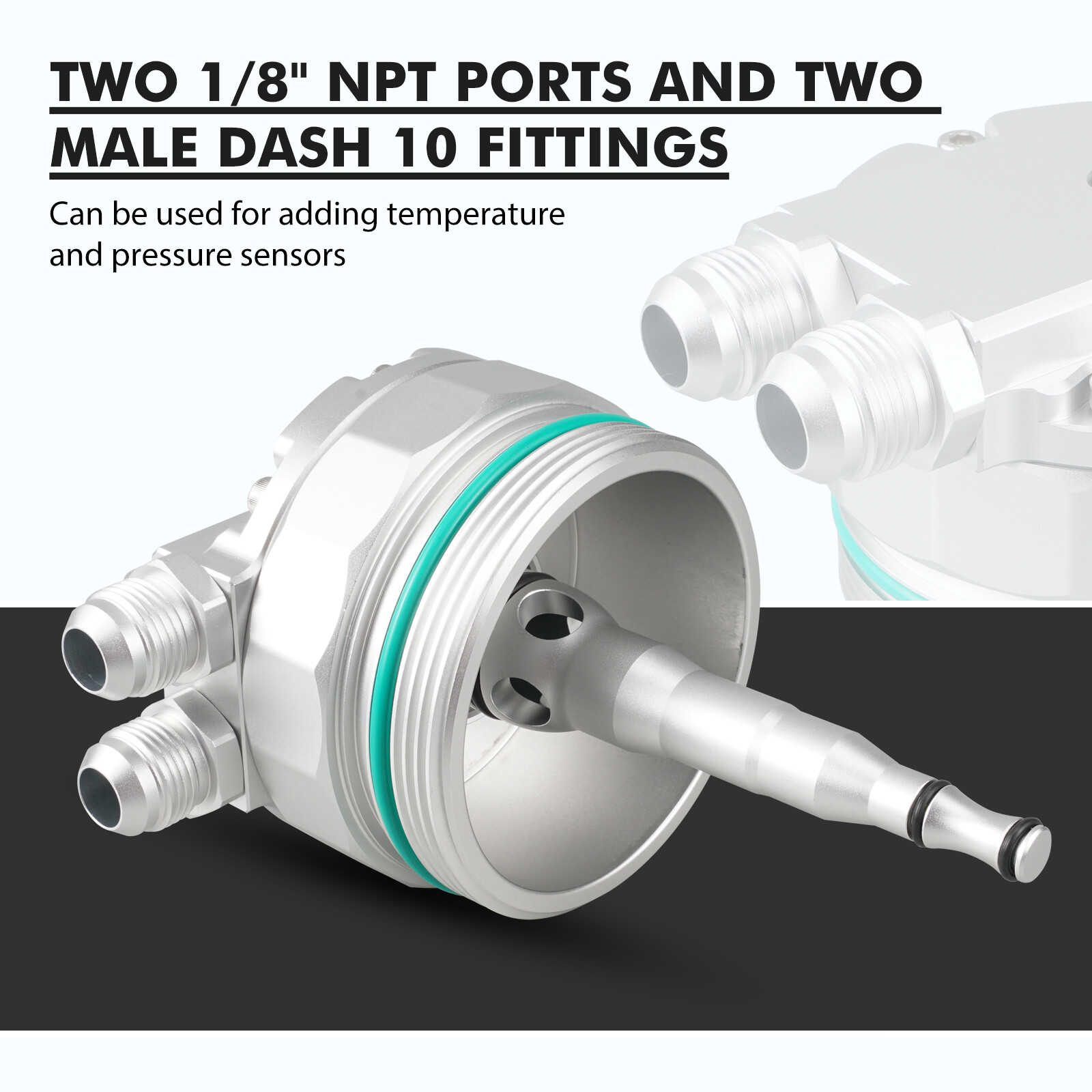 Für BMW M52 M54 Motor Aluminiumlegierung Ölfilterdeckel Fit  