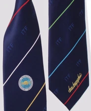 ITF TAEKWONDO TIES - Also Cuff-Links, Tie-clip, Key-Ring and sets