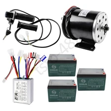 36V 500W Brush Motor Controller Key Throttle Battery For Ebike Scooter Go Kart