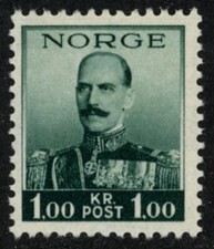 Norway 1937/38 (NK 213, MI 191, SC 177) - King Haakon VII - MNH