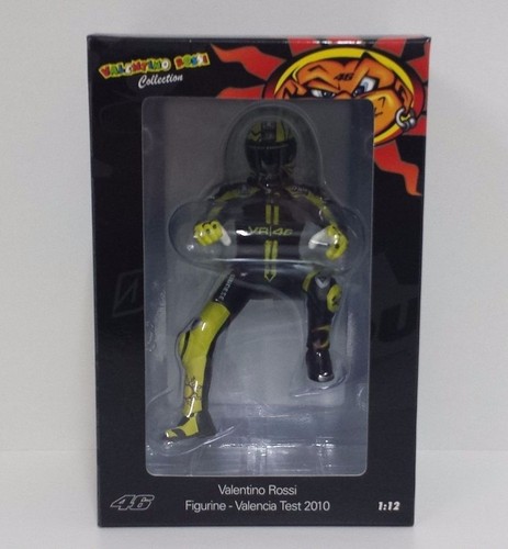 MINICHAMPS 1/12 VALENTINO ROSSI DUCATI VALENCIA TEST 2010 MOTO GP FIGURINE