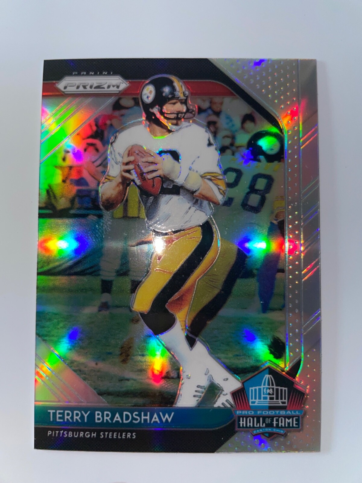 2018 Panini Prizm - Hall of Fame #HOF-7 Terry Bradshaw Silver Prizm