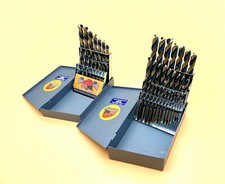 44 Pc Left Hand Drill Bit Set Left Hand Drills Reverse Twist Moly M7 Drill Hog 