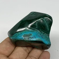 192.8g,2.5"x2"x1.5" Natural Azurite Malachite Freeform Polished @Congo, B18539