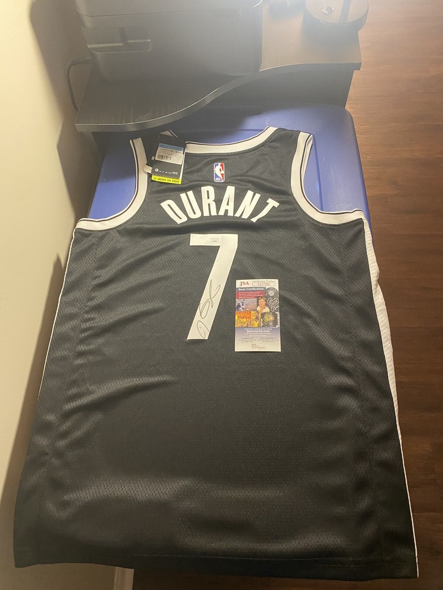 kevin durant signed nets jersey