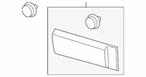 OEM NEW Ford 2019-2025 Transit-150 /250/350/350HD Lower Molding KK3Z-6125532-CA