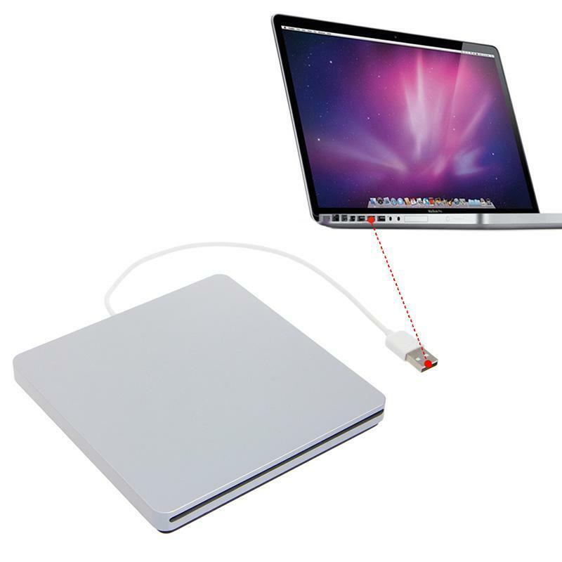 External USB CD DVD RW Drive Enclosure Case for Macbook Pro Air Optical Drive