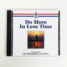 DO MORE IN LESS TIME Self Hypnosis CD Dick Sutphen Guided Imagery Be Efficient