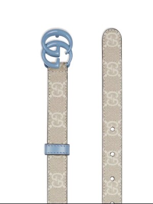 GUCCI GGパターン ベルト 青/ベージュ GUCCI GGパターン ベルト 青/ベージュ GUCCI GGパターン ベルト 青