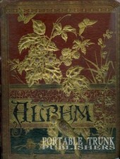 Victorian Paper Scrap Book 1880s Album, 40 printable pages on CD-Rom Ephemera