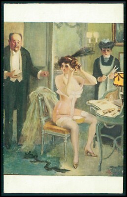 Glamour: Künstler signiert, Albert Guillaume. ''Ich bin bereit''. Theater. Unbespielt. 