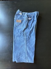Vintage 1960s Misses Wrangler Denim Knee Length Jean Shorts Size 14