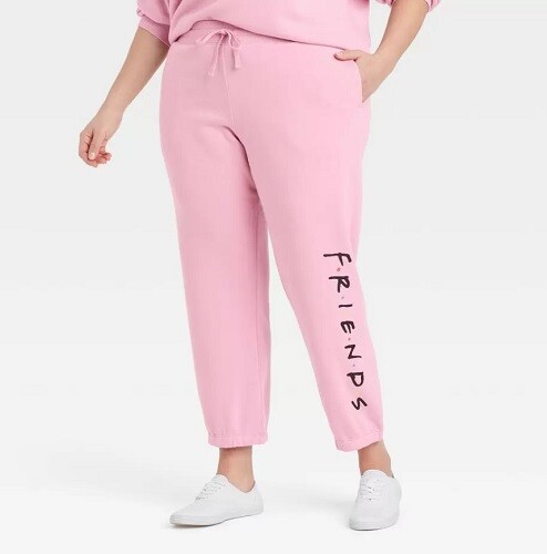 Graphic Jogger Pants - Pink 3X 