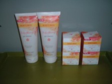 6 New Burt's Bees Truly Glowing Gel Cleanser  Cream Night Cream Hydrate Complex