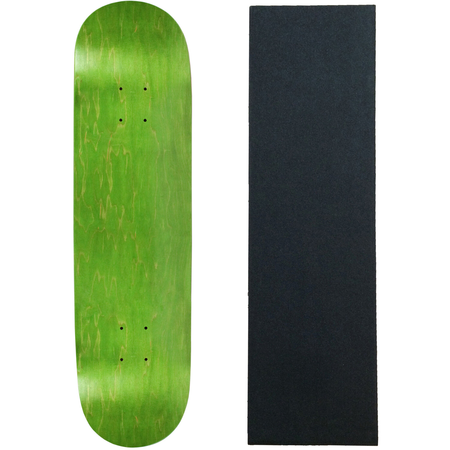 Skateboard Deck Pro 7-Ply Canadian Maple STAINED GREEN With 