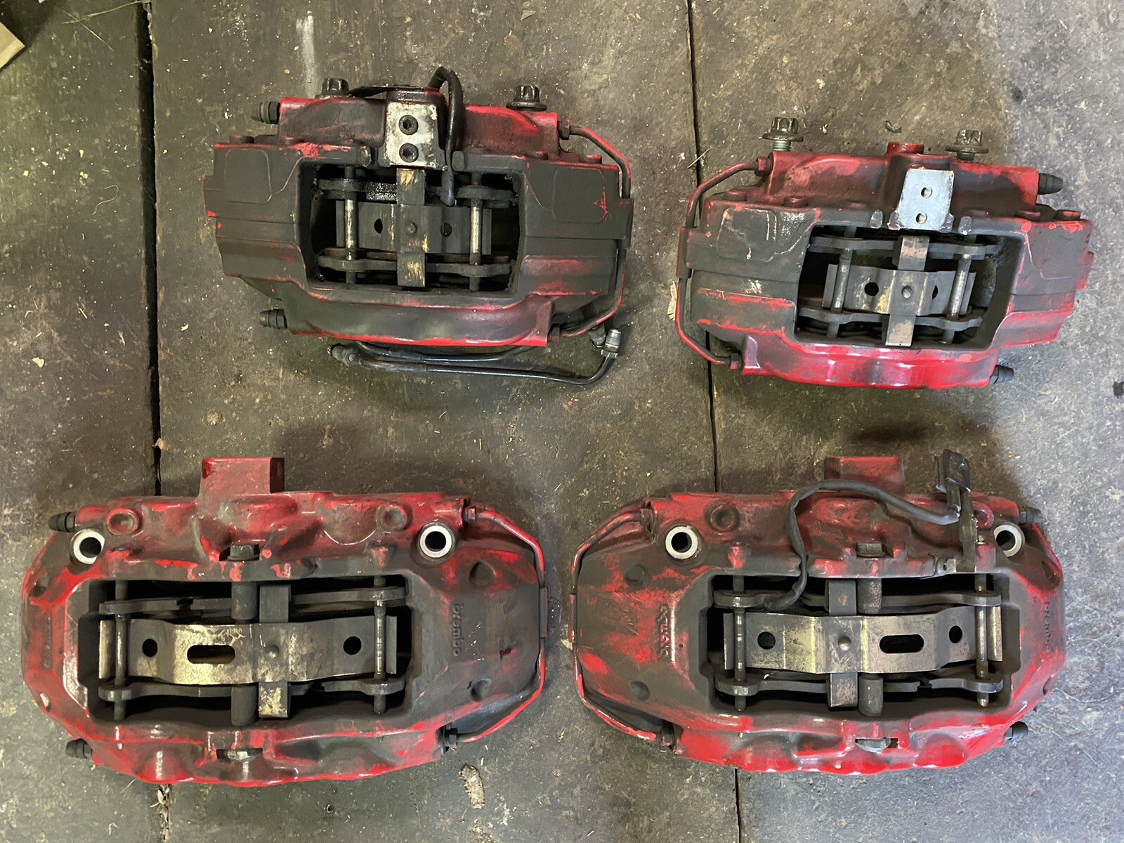 2014-2019 MASERATI GHIBLI S FRONT & REAR BRAKE CALIPERS BREMBO SET X4