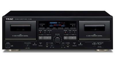 TEAC W-1200 - Double Cassette Deck - Black
