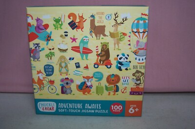 Chuckle & Roar Adventure Awaits 100 Piece Soft-Touch Jigsaw Puzzle NEW in Box
