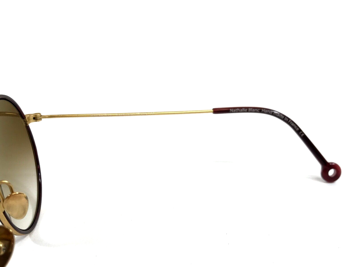 Nathalie Blanc Sunglasses FANNY 268 Brown Gold Frames with  display picture 1