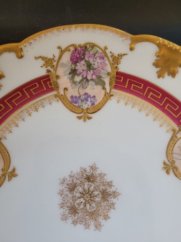 limoges AK france Flowers plate - Picture 3 of 15