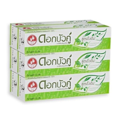 Twin Lotus Dok Bua Ku Herbal Toothpaste Original 100g x 6