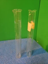 Kimble 20025H-100 100ml TEKK TC Graduated Cylinders Lot Of 2 Glass | Flat Base