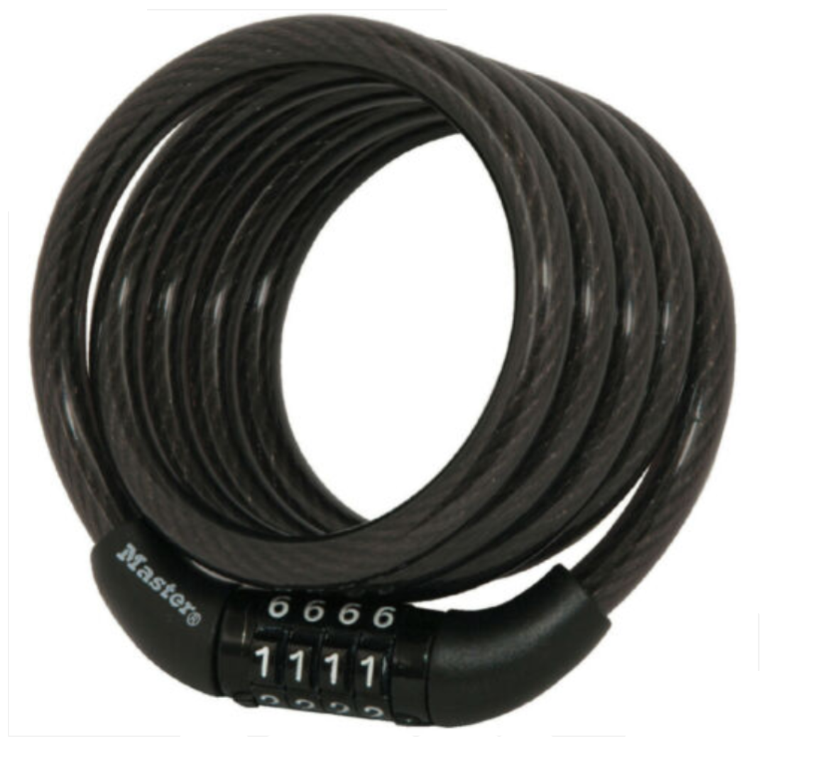 MASTER LOCK - CAVO AUTOAVVOLGENTE A COMBINAZIONE FISSA