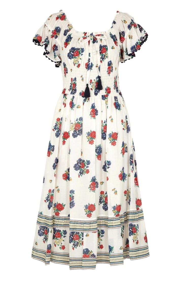 Tory burch top ivory meadow folly