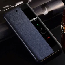 SMART VIEW TOUCH FLIP COVER LEATHER PHONE CASE FOR HUAWEI P AND MATE MODELS