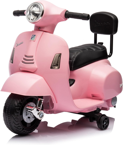 Moto Elettrica Scooter per Bambini Mini Vespa GTS Piaggio 6V Con Schienale Sedil